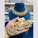 Hira Collection Kundan Pearl Beads Necklace Set Ethnic Jewellery for Women