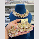 Hira Collection Kundan Pearl Beads Necklace Set Ethnic Jewellery for Women