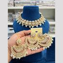 Hira Collection Kundan Pearl Beads Necklace Set Ethnic Jewellery for Women
