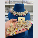 Hira Collection Kundan Pearl Beads Necklace Set Ethnic Jewellery for Women
