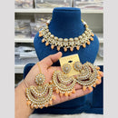 Hira Collection Kundan Pearl Beads Necklace Set Ethnic Jewellery for Women