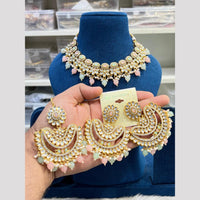 Hira Collection Kundan Pearl Beads Necklace Set Ethnic Jewellery for Women