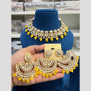 Hira Collection Kundan Pearl Beads Necklace Set Ethnic Jewellery for Women