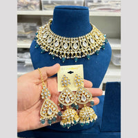 Hira Collection Kundan Pearl Beads Necklace Set Ethnic Jewellery for Women