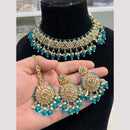 Hira Collections Elegant Polki Kundan & Beads Necklace Set for Brides and Party Wear