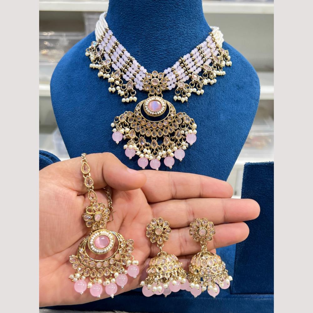 Hira Collections Designer Kundan And Beads Necklace Set For Every Occassions