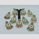 Hira Collections Glamorous Crystals And Pearls Beads Dangler Earrings