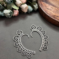 Hira Collections Intricately Designed Oxidised Earcuffs Stylish & Comfortable Ethnic Jewellery