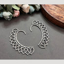 Hira Collections Unique Oxidised Earcuffs Antique Earrings for Traditional & Cultural Occasions