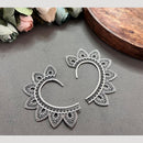 Hira Collections Unique Oxidised Earcuffs Antique Earrings for Traditional & Cultural Occasions