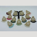 Hira Collections Elegant Crystal and Beads Dangler Earrings for Weddings and Parties