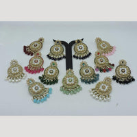 Hira Collections Elegant Crystal and Beads Dangler Earrings for Weddings and Parties