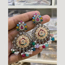Hira Collections Gold Plated Crystals And Beads Dangler Earrings
