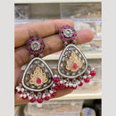 Hira Collections Gold Plated Crystals And Beads Dangler Earrings