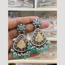 Hira Collections Gold Plated Crystals And Beads Dangler Earrings