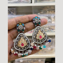 Hira Collections Gold Plated Crystals And Beads Dangler Earrings