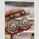 Hira Collections Gold Plated Crystals And Beads Dangler Earrings
