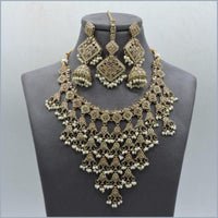 Hira Collections Stunning Austrian Stone Necklace Set For Festive Functions & Special Events