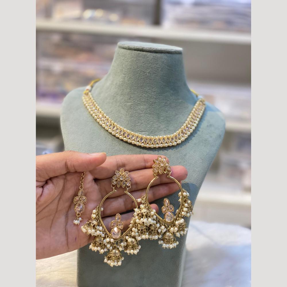 Hira Collections Elegant Kundan Necklace Set for Weddings & Festive Wear