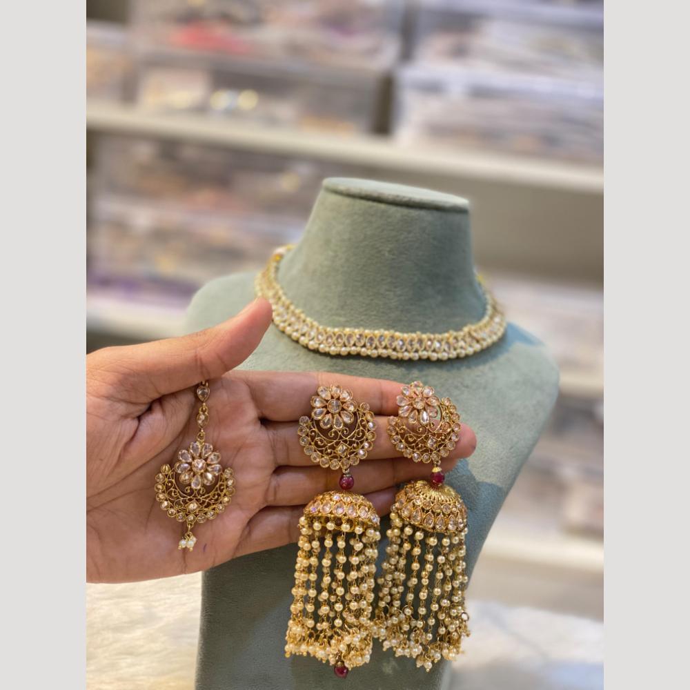 Hira Collections Elegant Kundan Necklace Set for Weddings & Festive Wear