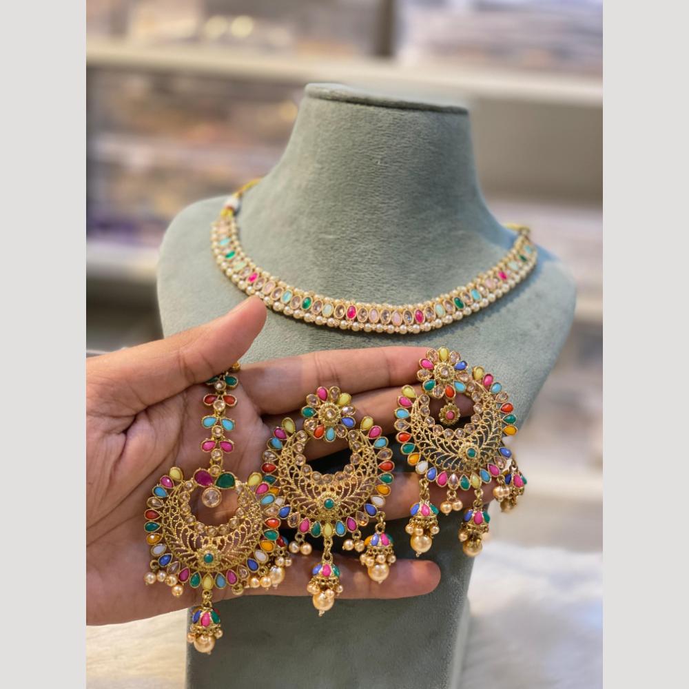 Hira Collections Ethnic Charm Kundan And Pearl Necklace Set for Every Occasion