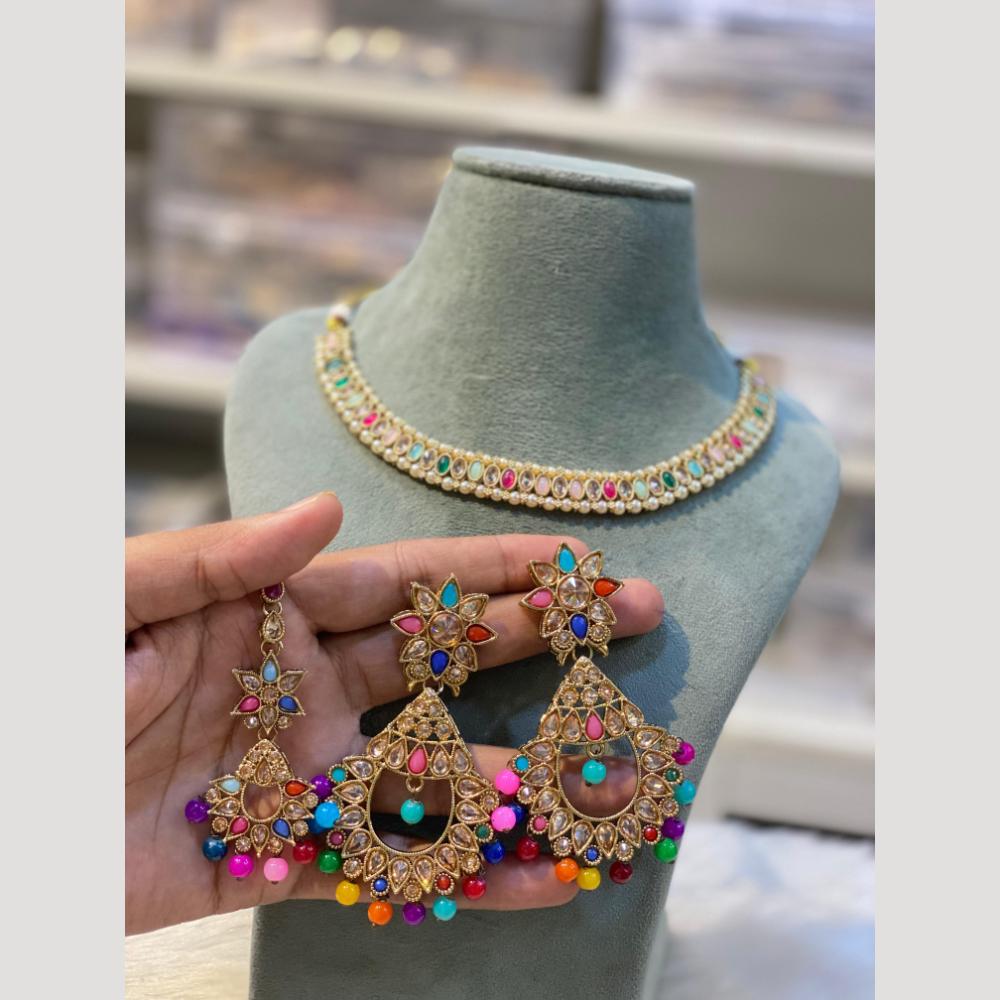 Hira Collections Ethnic Charm Kundan And Pearl Necklace Set for Every Occasion