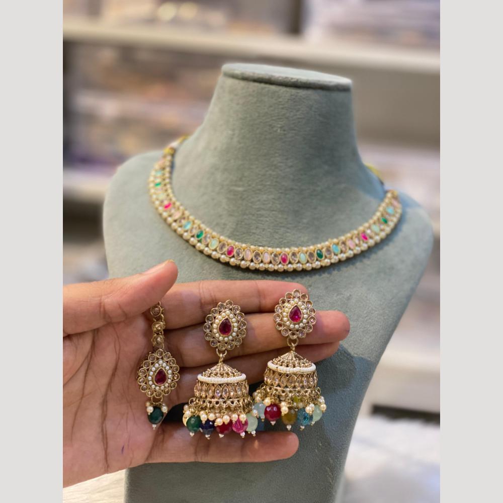 Hira Collections Ethnic Charm Kundan And Pearl Necklace Set for Every Occasion