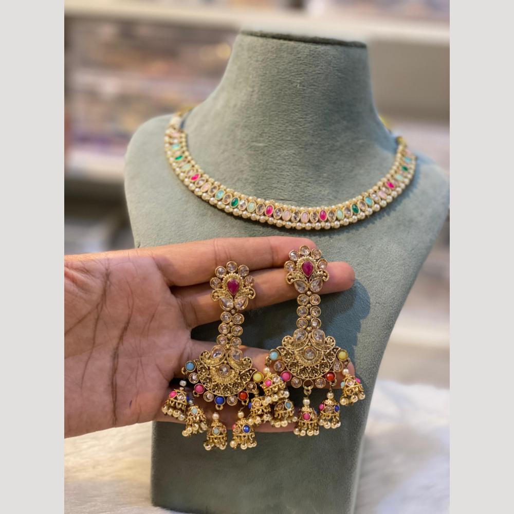 Hira Collections Ethnic Charm Kundan And Pearl Necklace Set for Every Occasion