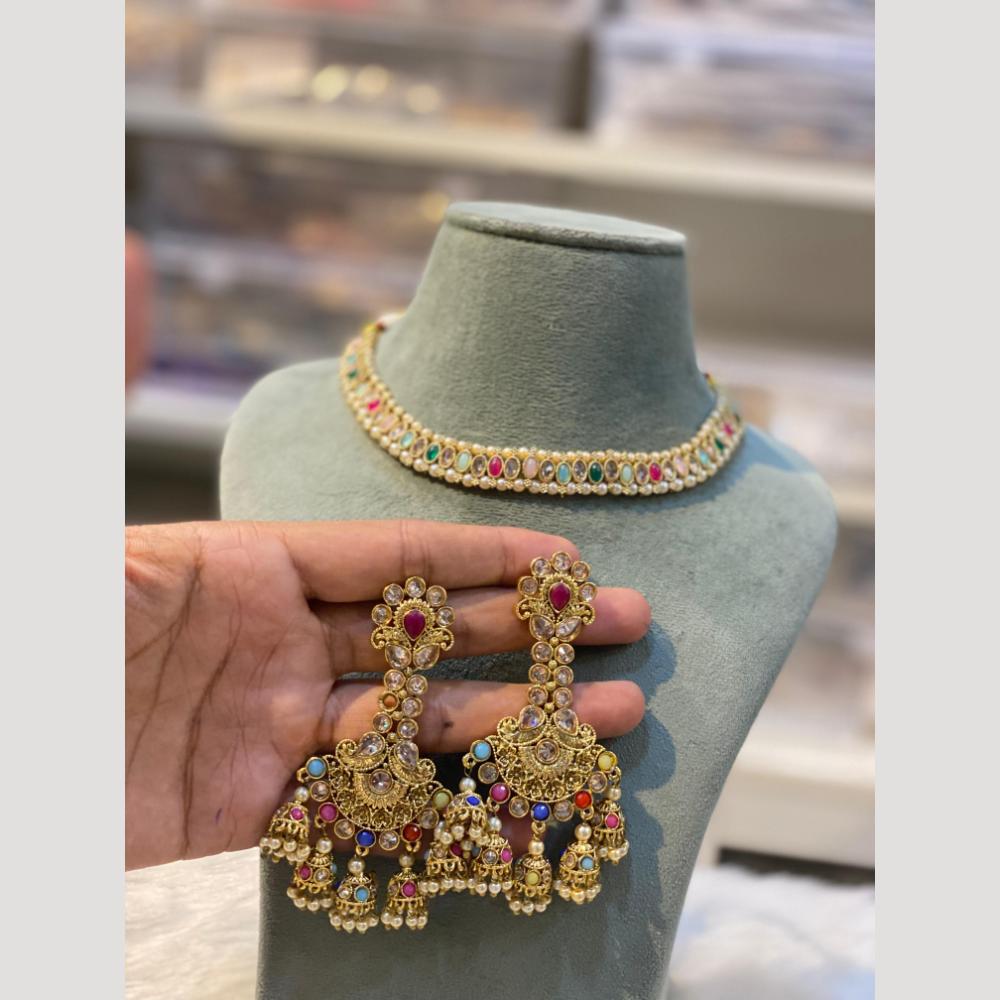 Hira Collections Ethnic Charm Kundan And Pearl Necklace Set for Every Occasion