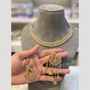 Hira Collections Sparkling Polki Kundan stones Necklace Set For Every Occassion