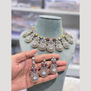 Hira Collections Golden Era Kundan Necklace Set – Ethnic Elegance