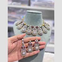 Hira Collections Golden Era Kundan Necklace Set – Ethnic Elegance