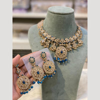 Hira Collections Vintage Style Austrian Stone And Beads Necklace Set