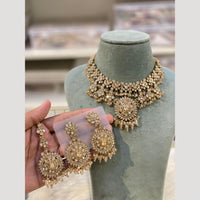 Hira Collections Vintage Style Austrian Stone And Beads Necklace Set