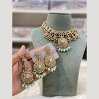 Hira Collections Vintage Style Austrian Stone And Beads Necklace Set