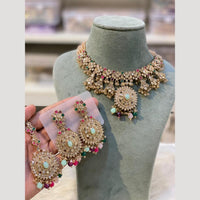 Hira Collections Vintage Style Austrian Stone And Beads Necklace Set
