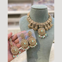 Hira Collections Vintage Style Austrian Stone And Beads Necklace Set