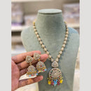Hira Collections Vintage Style Austrian Stone And Beads Necklace Set