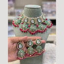 Hira Collections Royal Kundan Stone Pearl And Beads Meenakari Necklace Set