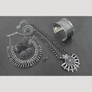 Hira Collections Trendy Oxidised Plated Combo Jewellery Set