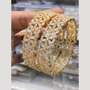 Hira Collections Glamorous American Diamond Premium Bangles Set