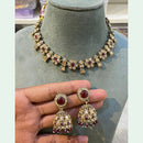 Hira Collection Elegant Crystal Stone and Pearl Necklace Set for Weddings & Festive Wear