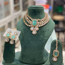 Hira Collection Gorgeous Kundan Choker Necklace Set for Wedding Functions