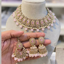 Hira Collections Trendy Crystal and Pearl Necklace Set for Ethnic & Contemporary Fashion