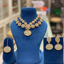 Hira Collections Exquisite Polki Kundan Necklace Set for Engagements and Special Celebrations