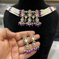 Hira Collections Exquisite Kundan Necklace And Pearl Set for Engagements and Special Celebrations