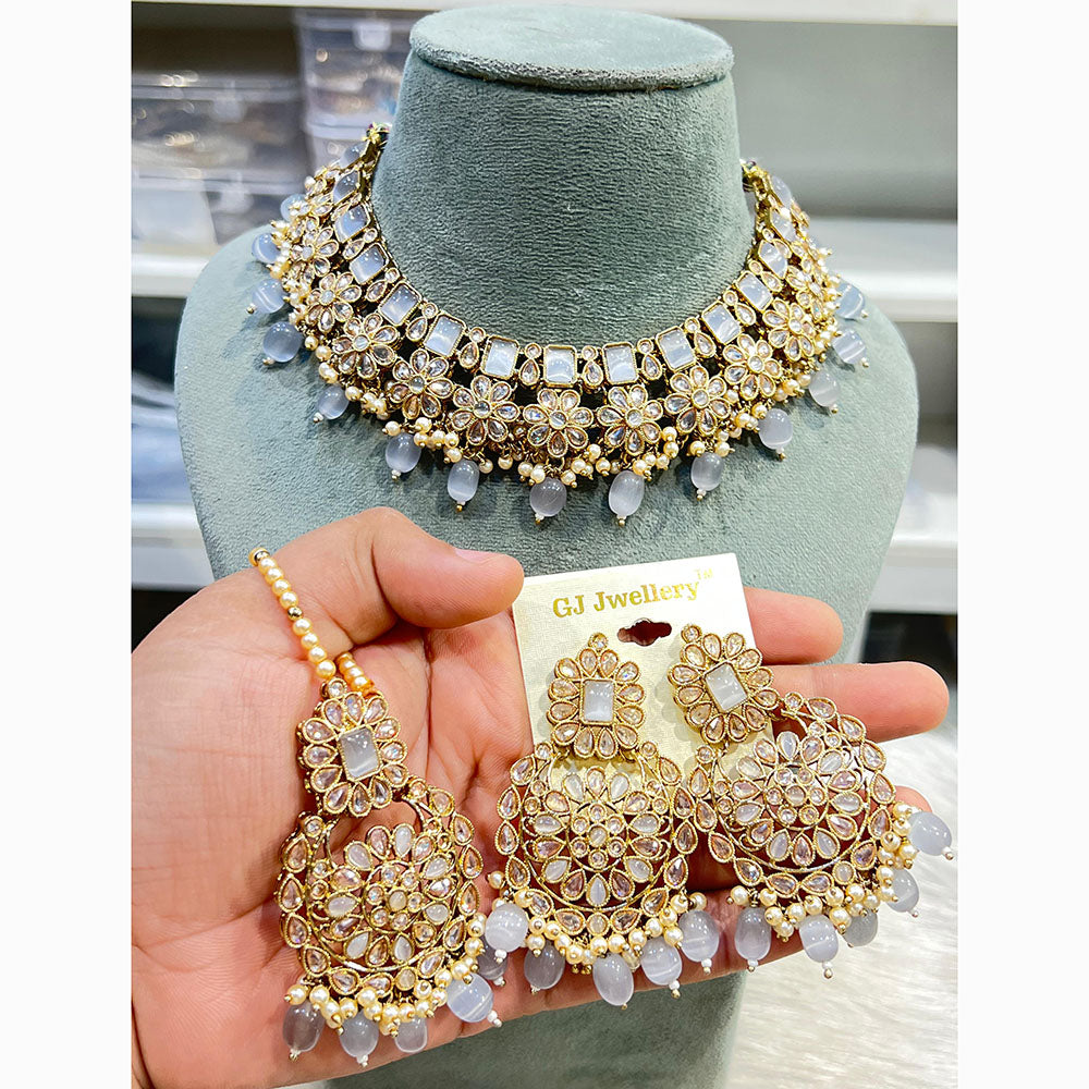Hira Collections Exquisite Kundan Necklace Set for Engagements and Special Celebrations
