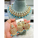 Hira Collections Exquisite Kundan Necklace Set for Engagements and Special Celebrations