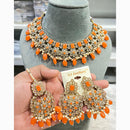 Hira Collections Exquisite Kundan Necklace Set for Engagements and Special Celebrations