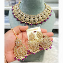 Hira Collections Exquisite Kundan Necklace Set for Engagements and Special Celebrations